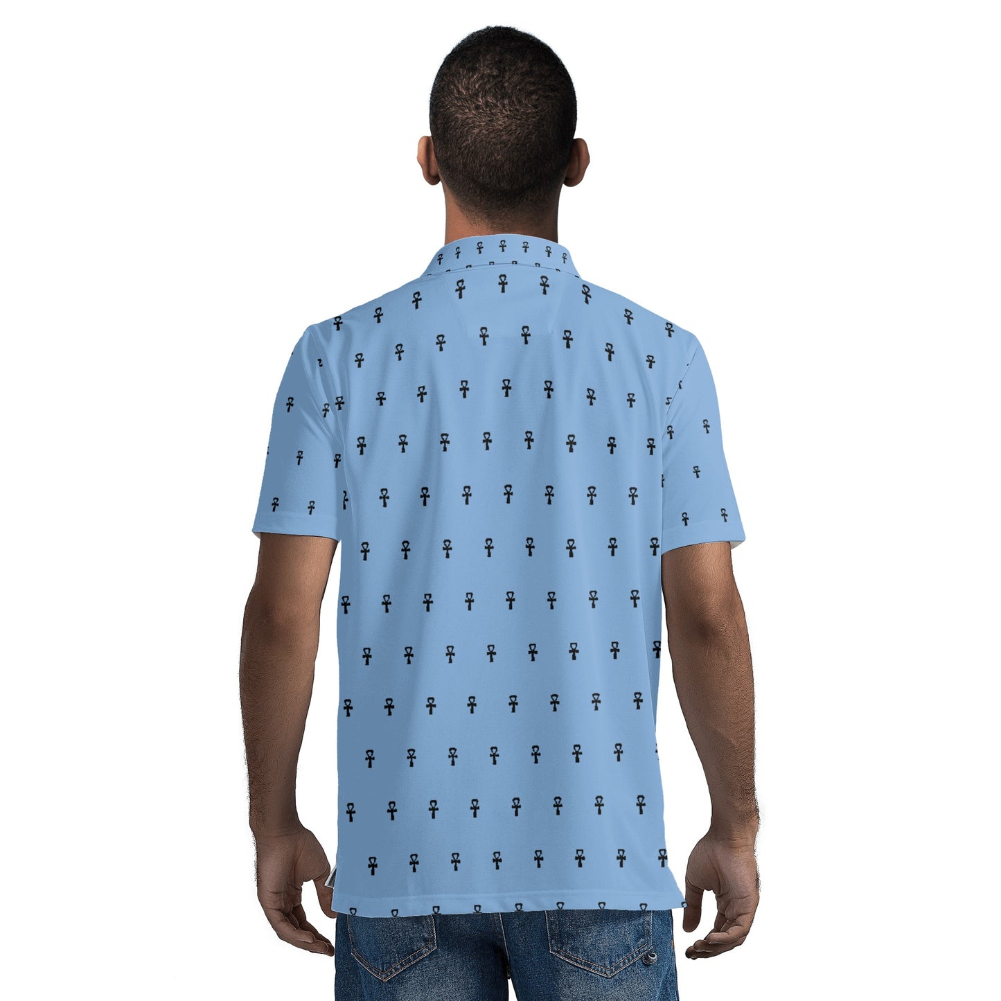 MAAT FOREVER Men's Polo Shirt ANKH