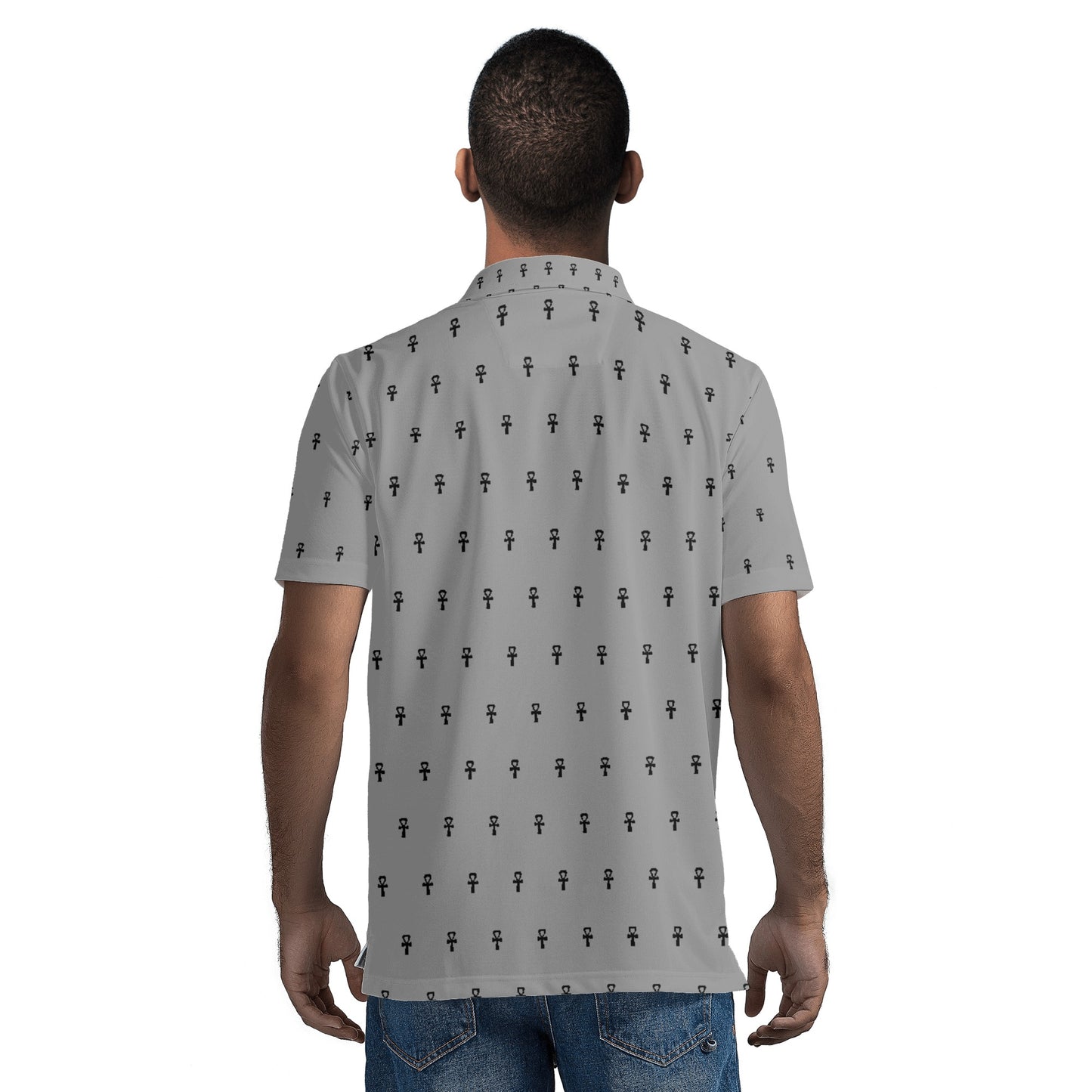 MAAT FOREVER Men's Polo Shirt ANKH