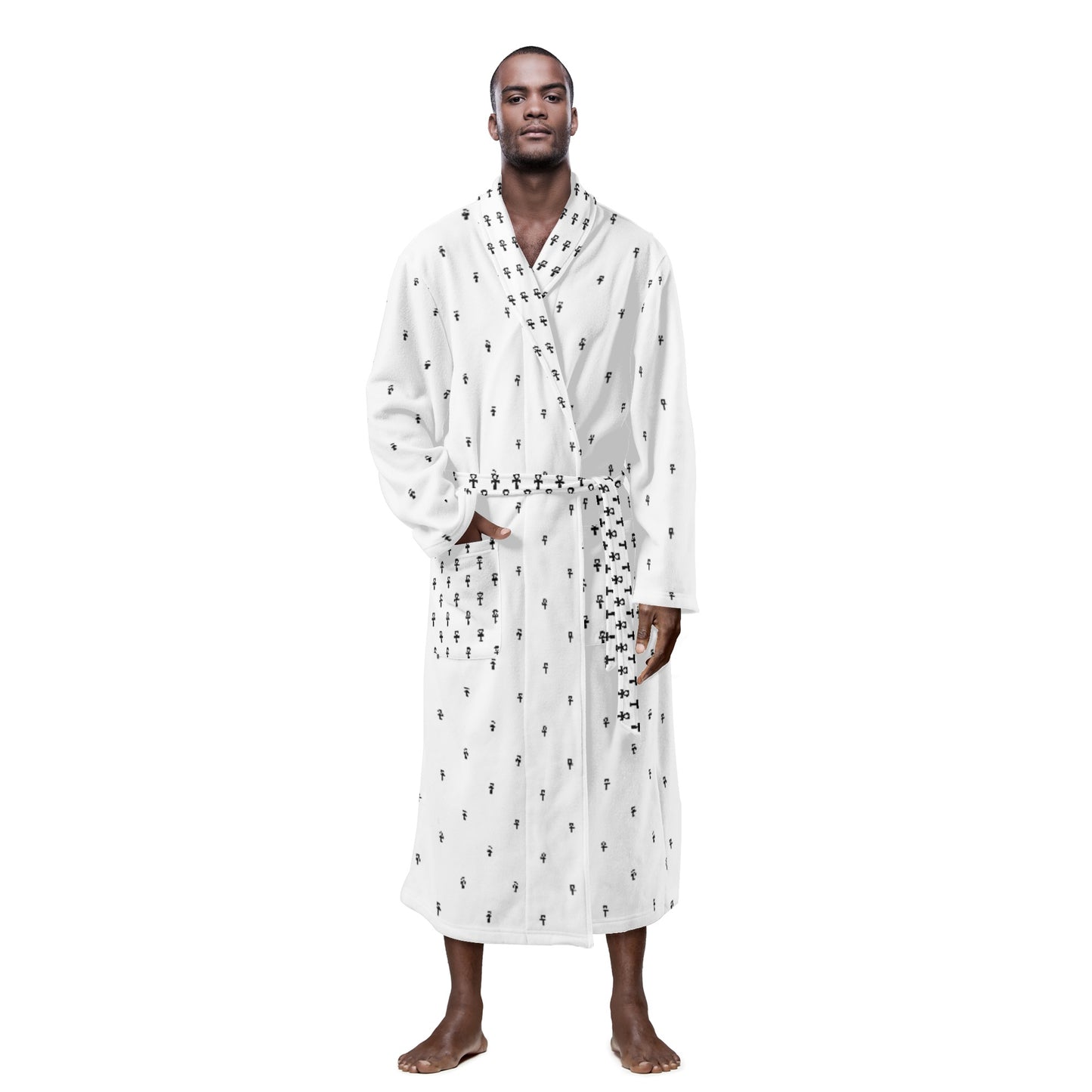 MAAT FOREVER Men's Bathrobe ANKH
