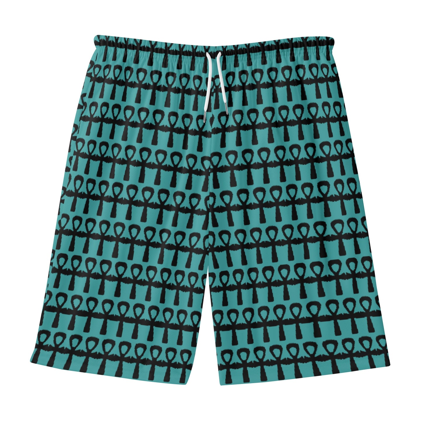 MAAT FOREVER Men's Lightweight Beach Shorts ANKH