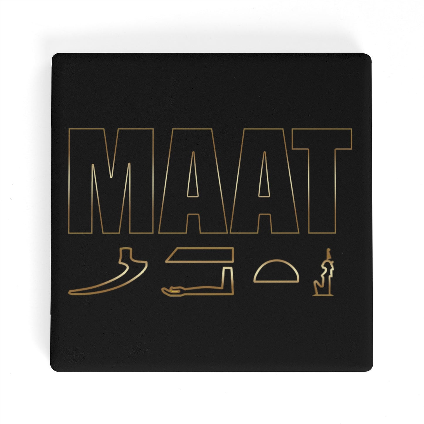 MAAT FOREVER Square Ceramic Coasters