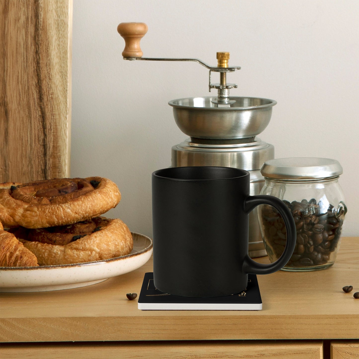 MAAT FOREVER Square Ceramic Coasters