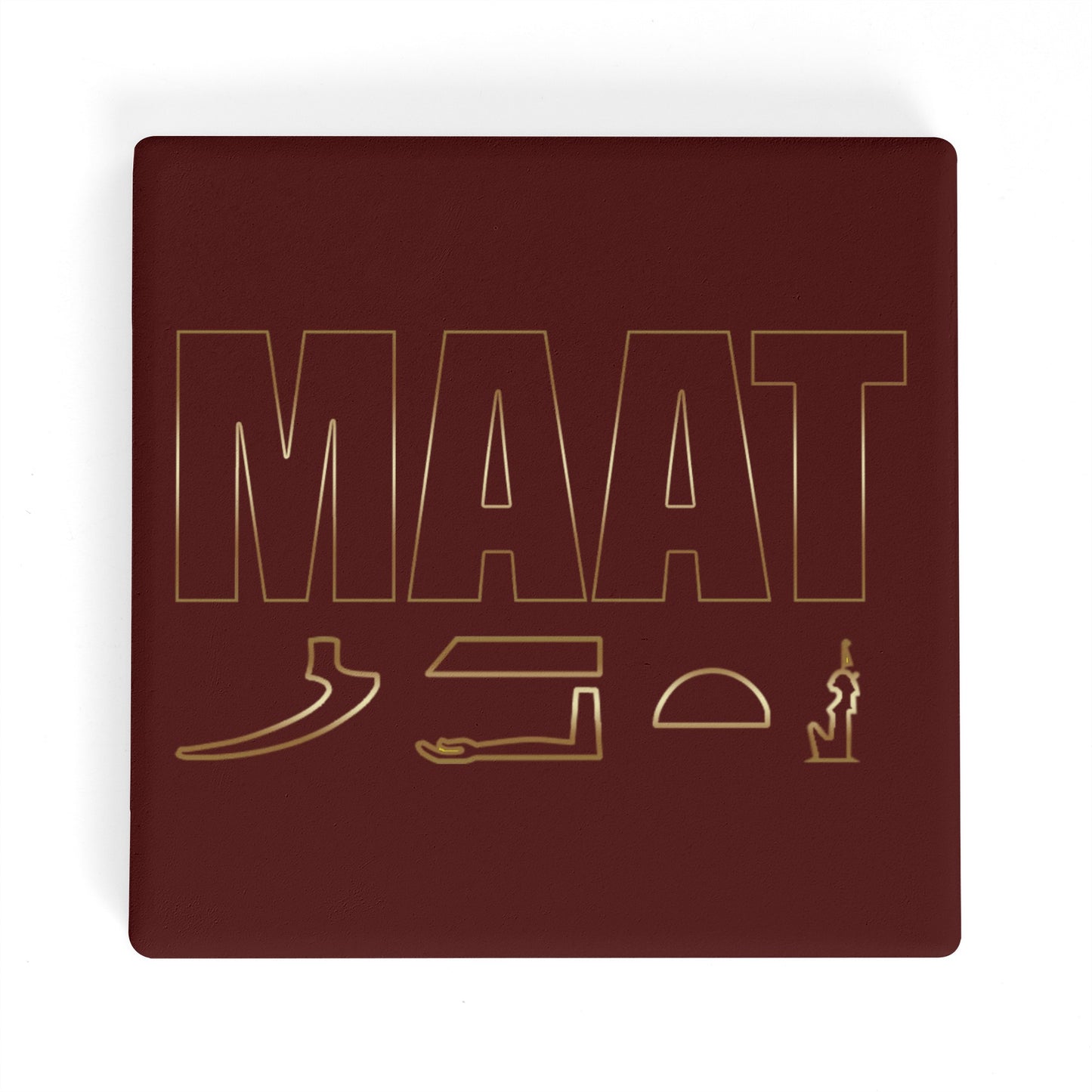 MAAT FOREVER Square Ceramic Coasters