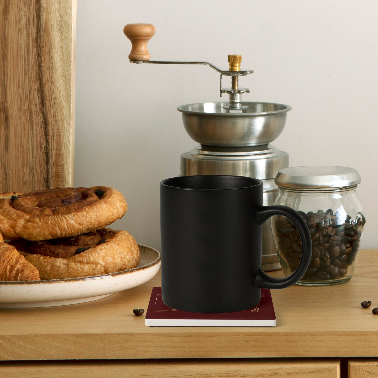 MAAT FOREVER Square Ceramic Coasters