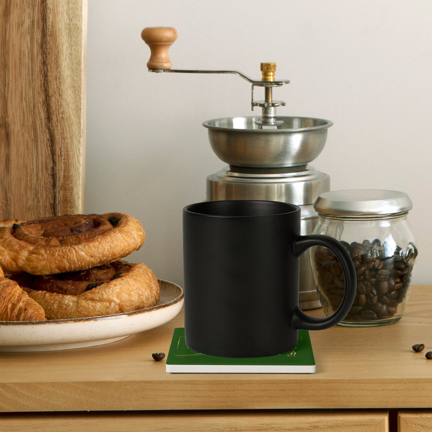 MAAT FOREVER Square Ceramic Coasters