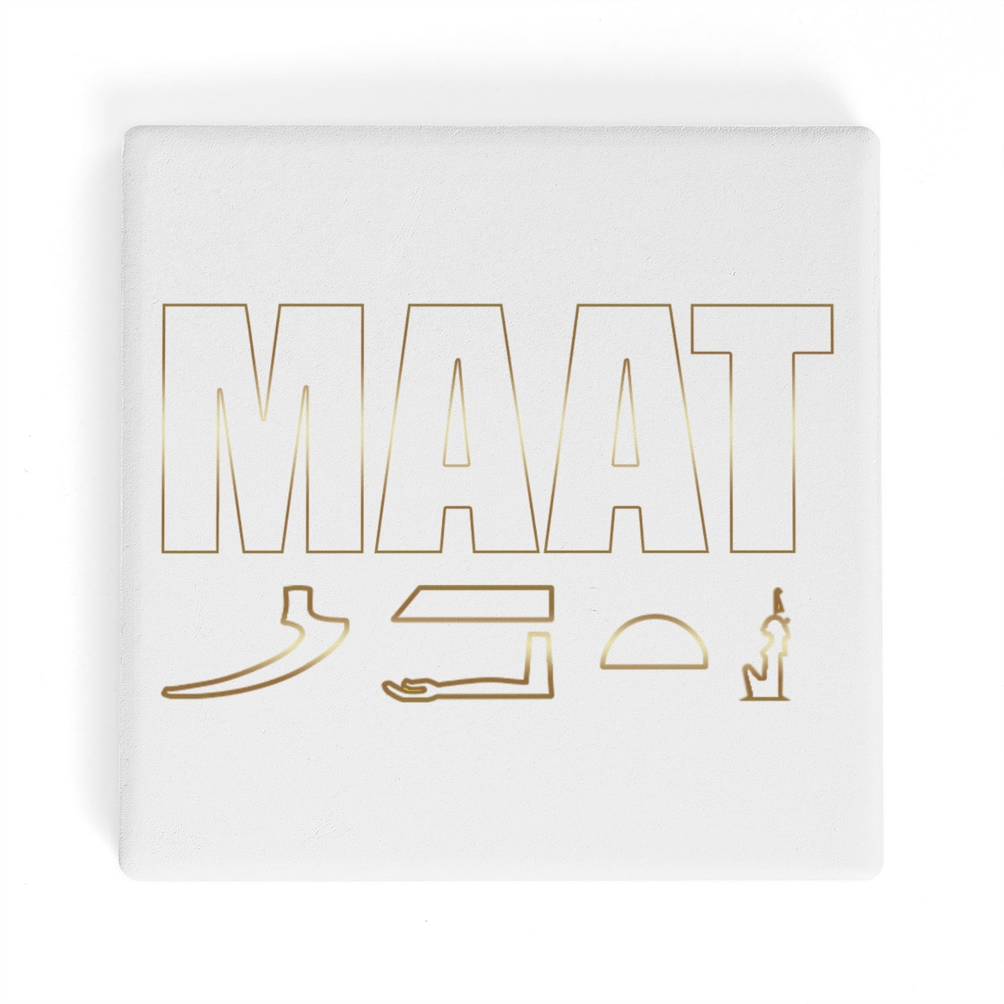 MAAT FOREVER Square Ceramic Coasters