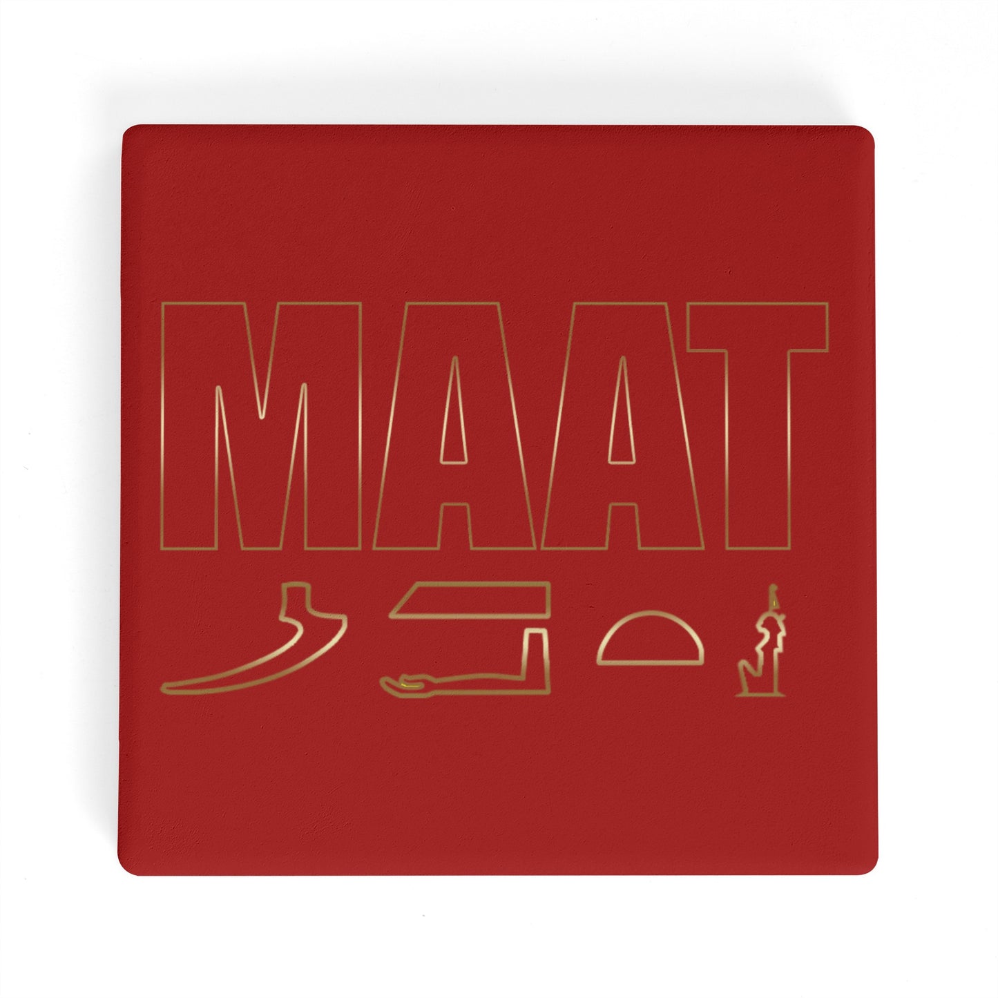 MAAT FOREVER Square Ceramic Coasters