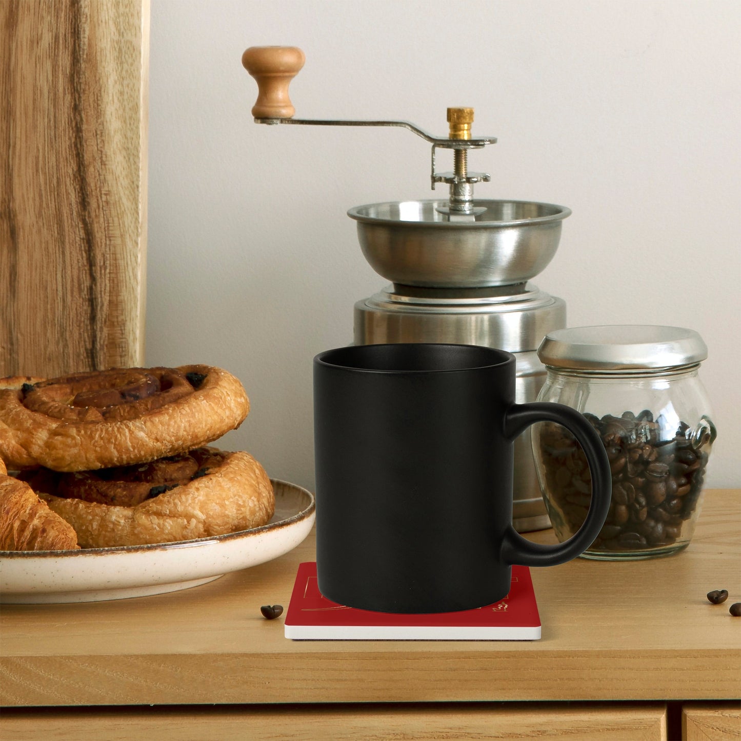 MAAT FOREVER Square Ceramic Coasters