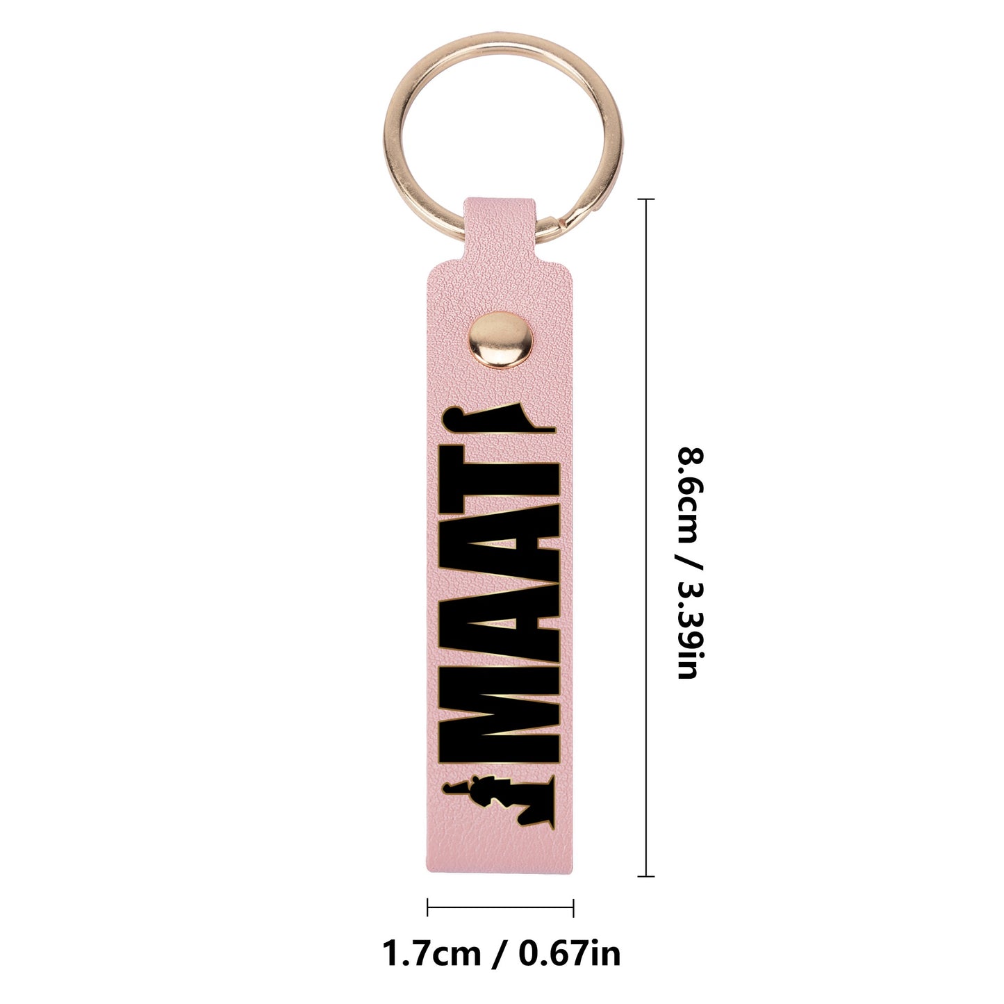 MAAT FOREVER Handcraft Leather Loop Keychain