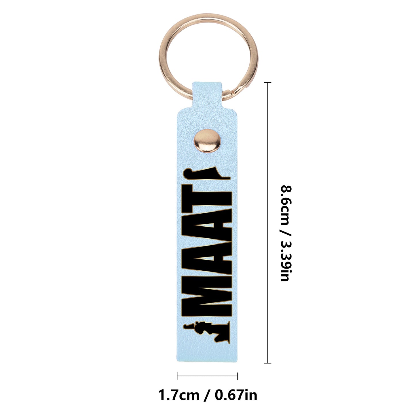 MAAT FOREVER Handcraft Leather Loop Keychain