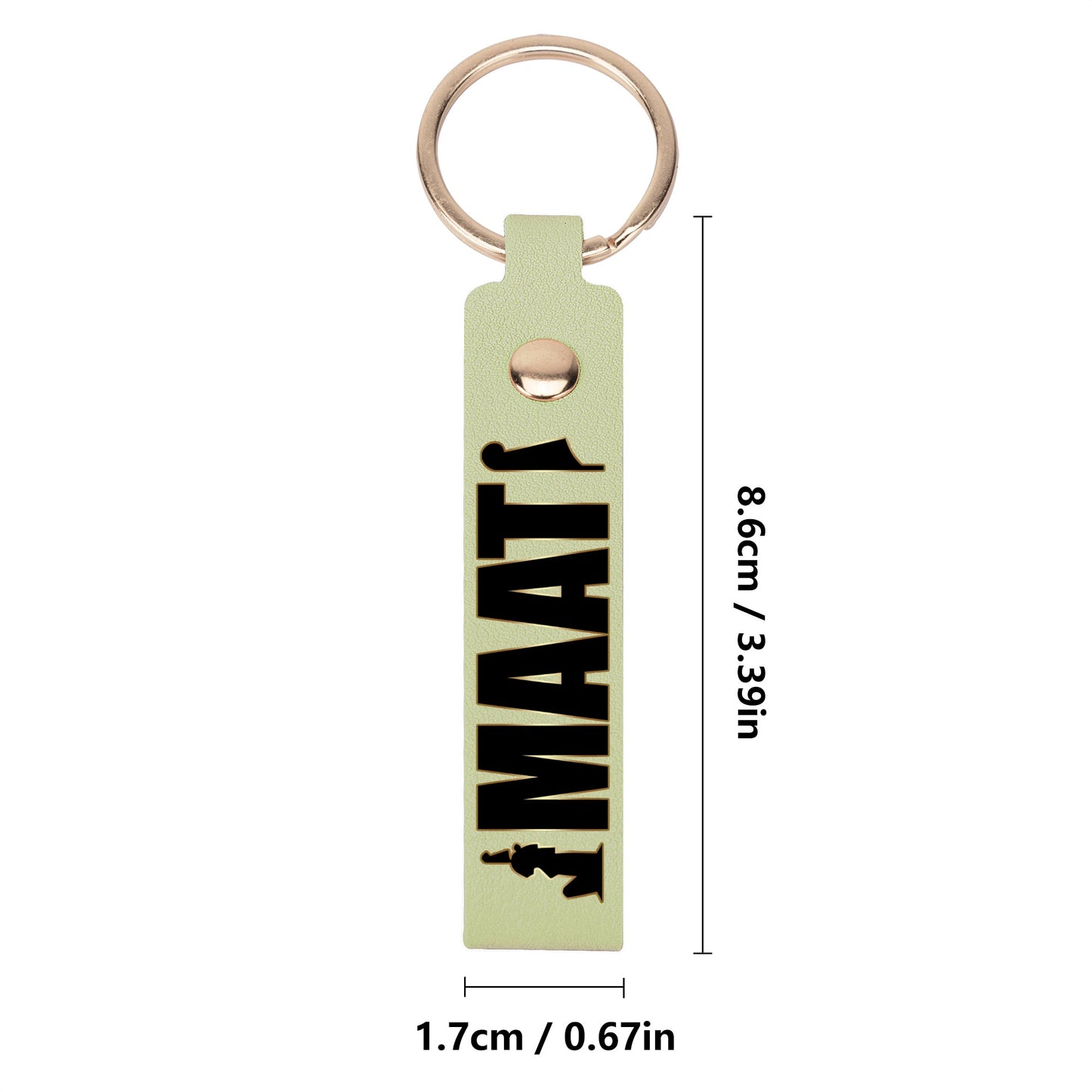 MAAT FOREVER Handcraft Leather Loop Keychain