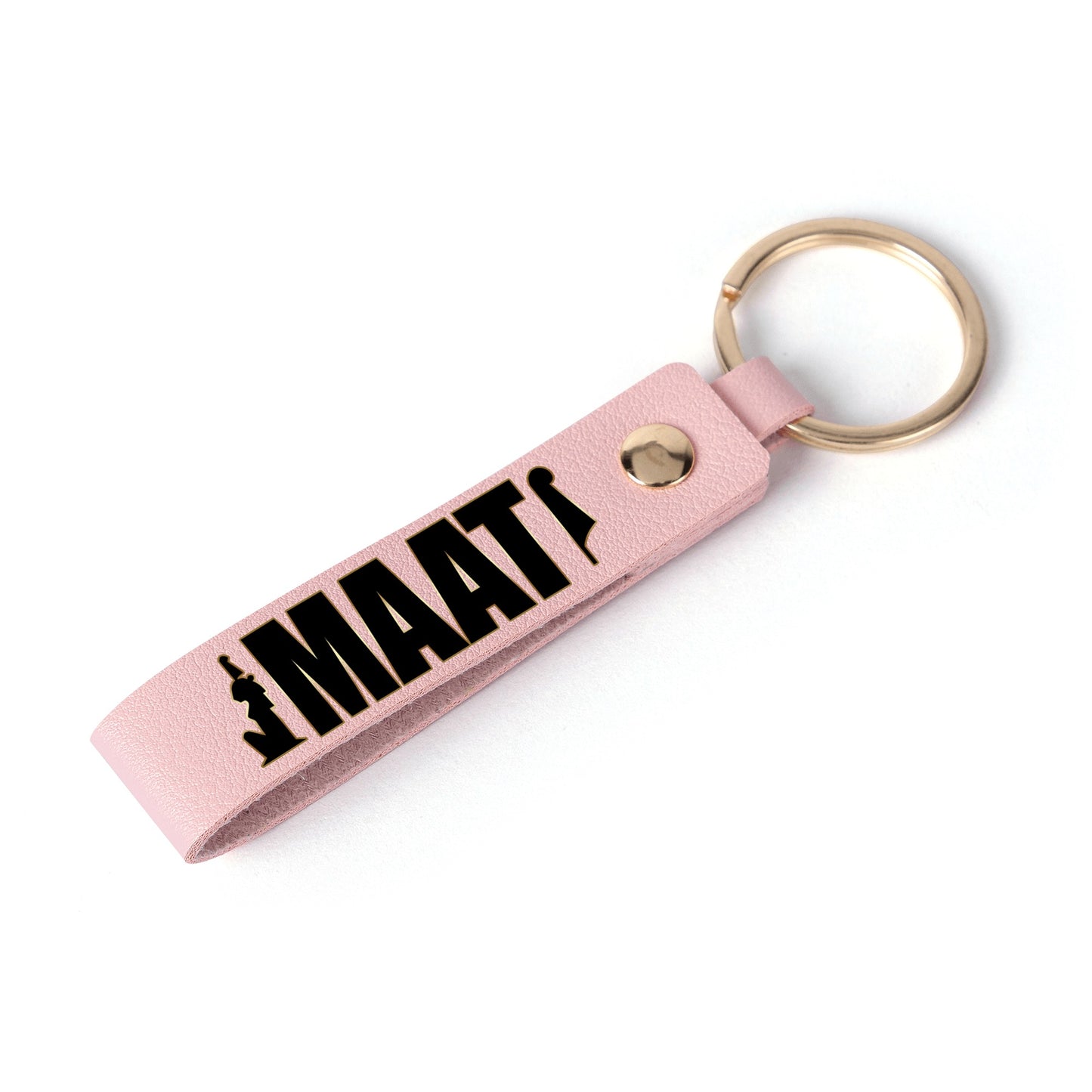 MAAT FOREVER Handcraft Leather Loop Keychain