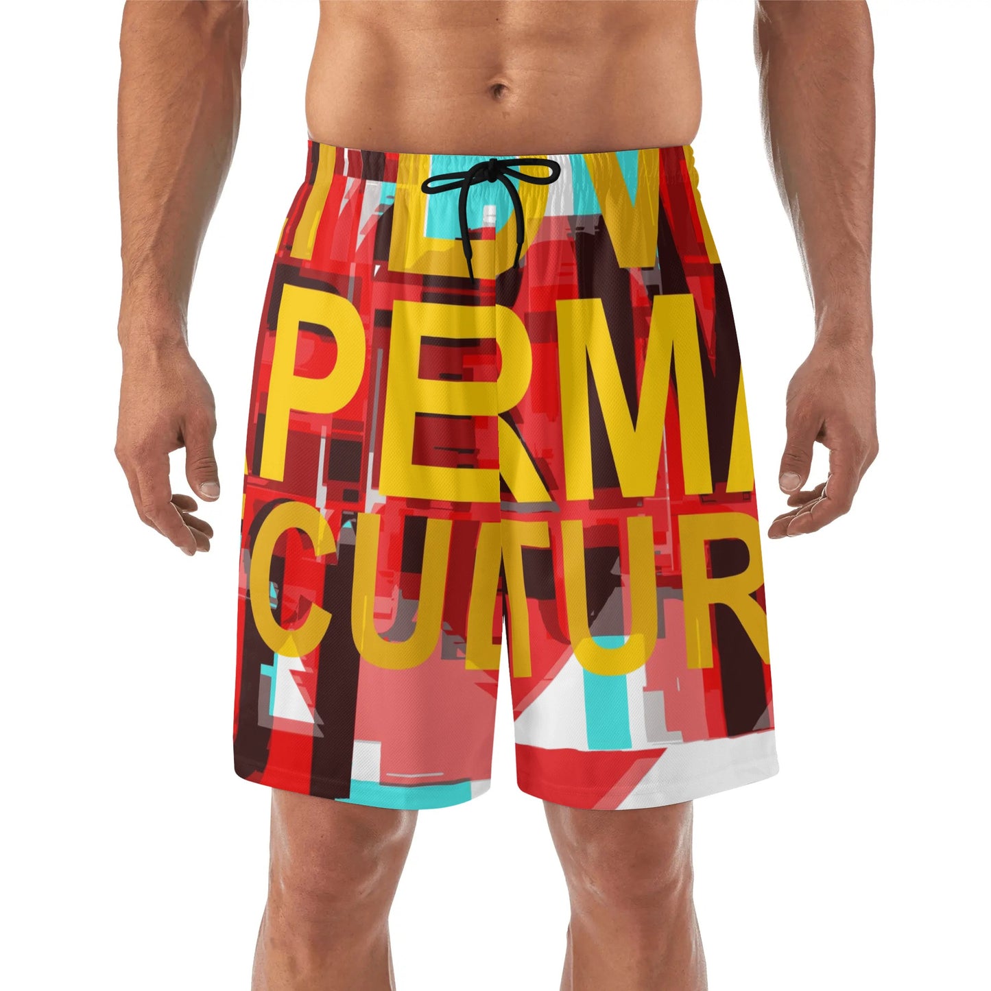 I LOVE PERMACULTURE Mens Lightweight Hawaiian Beach Shorts