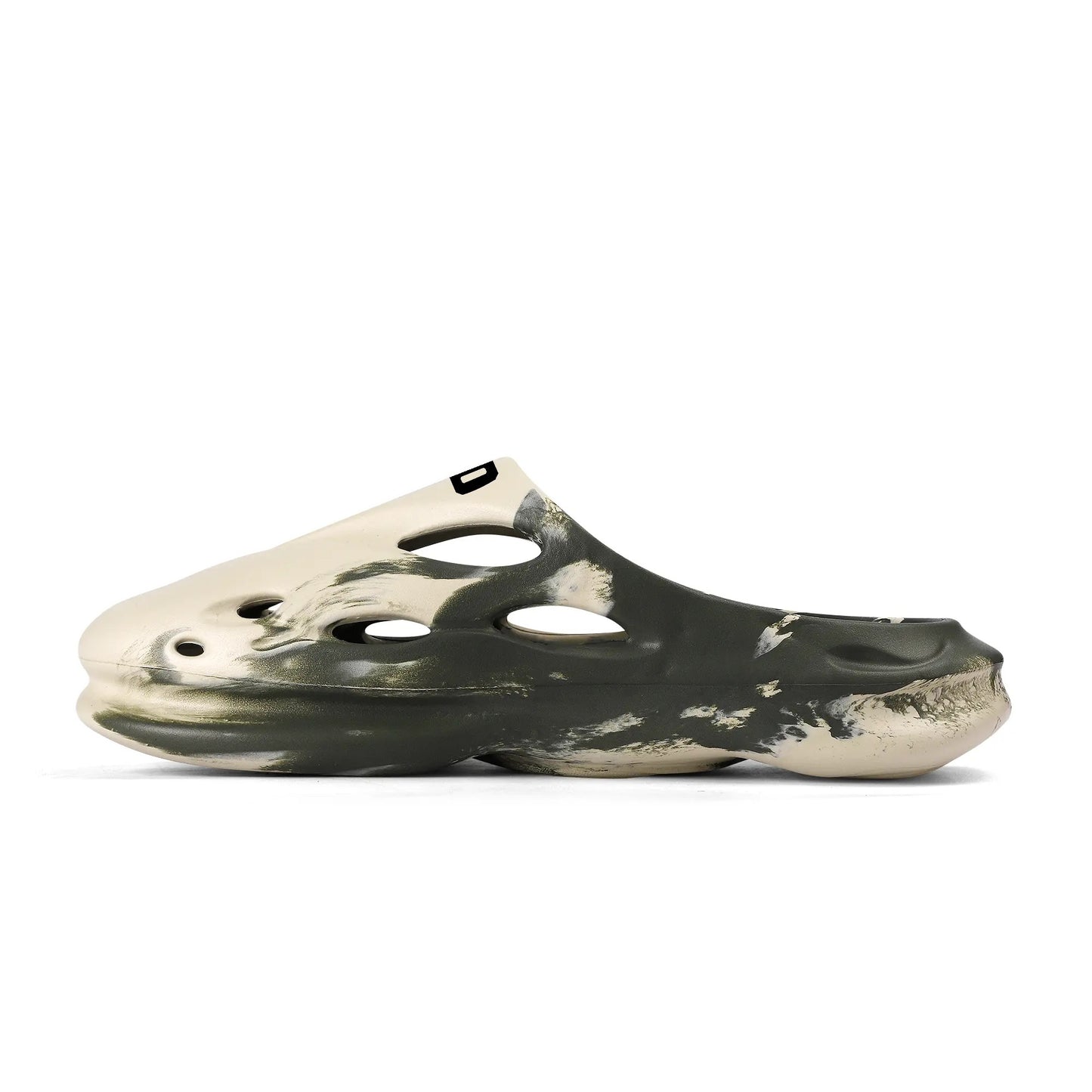 AZONTO Leisure EVA Two-tone Hollow Out Clogs with Custom Name Logo Sandals