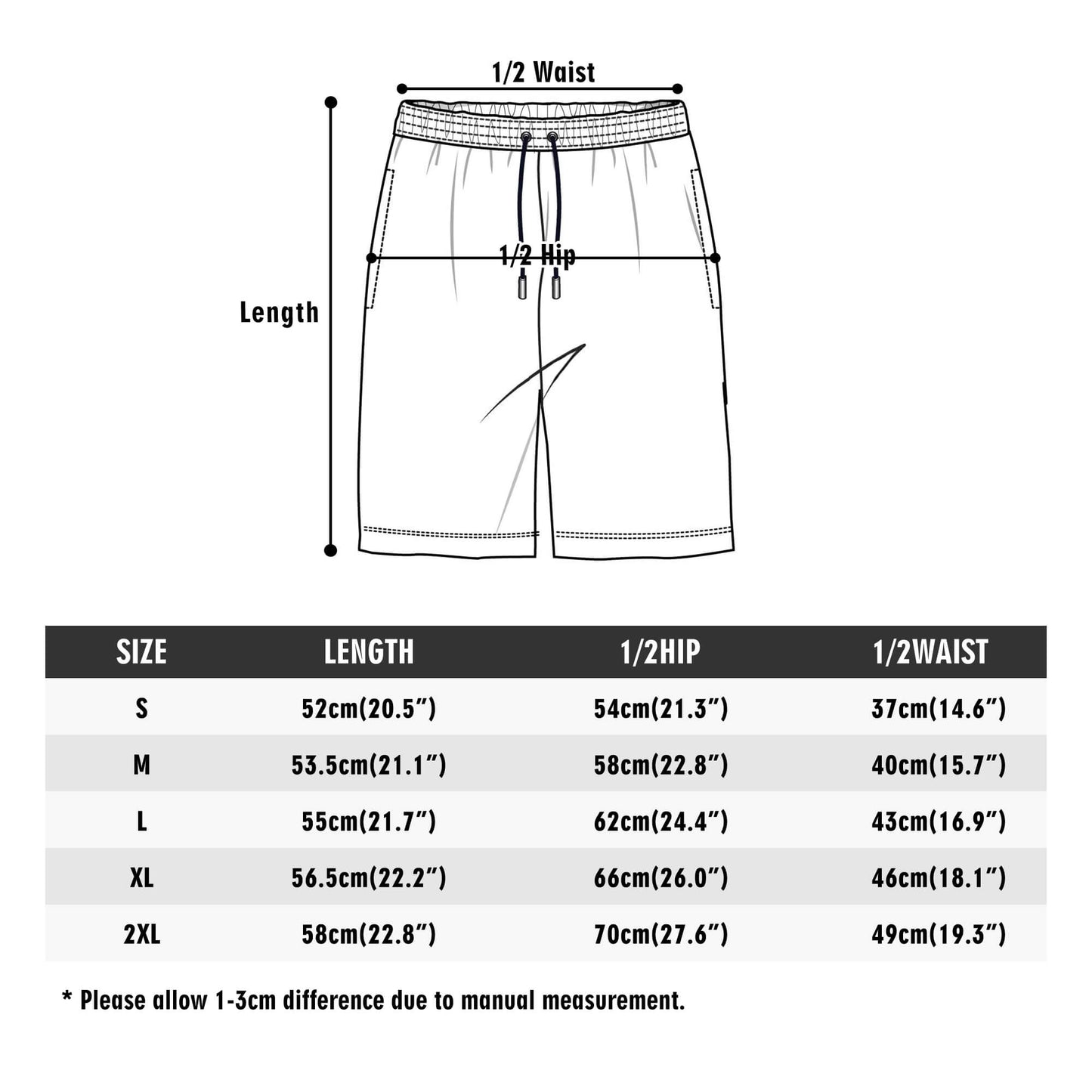 MAAT FOREVER Men's Lightweight Beach Shorts ANKH