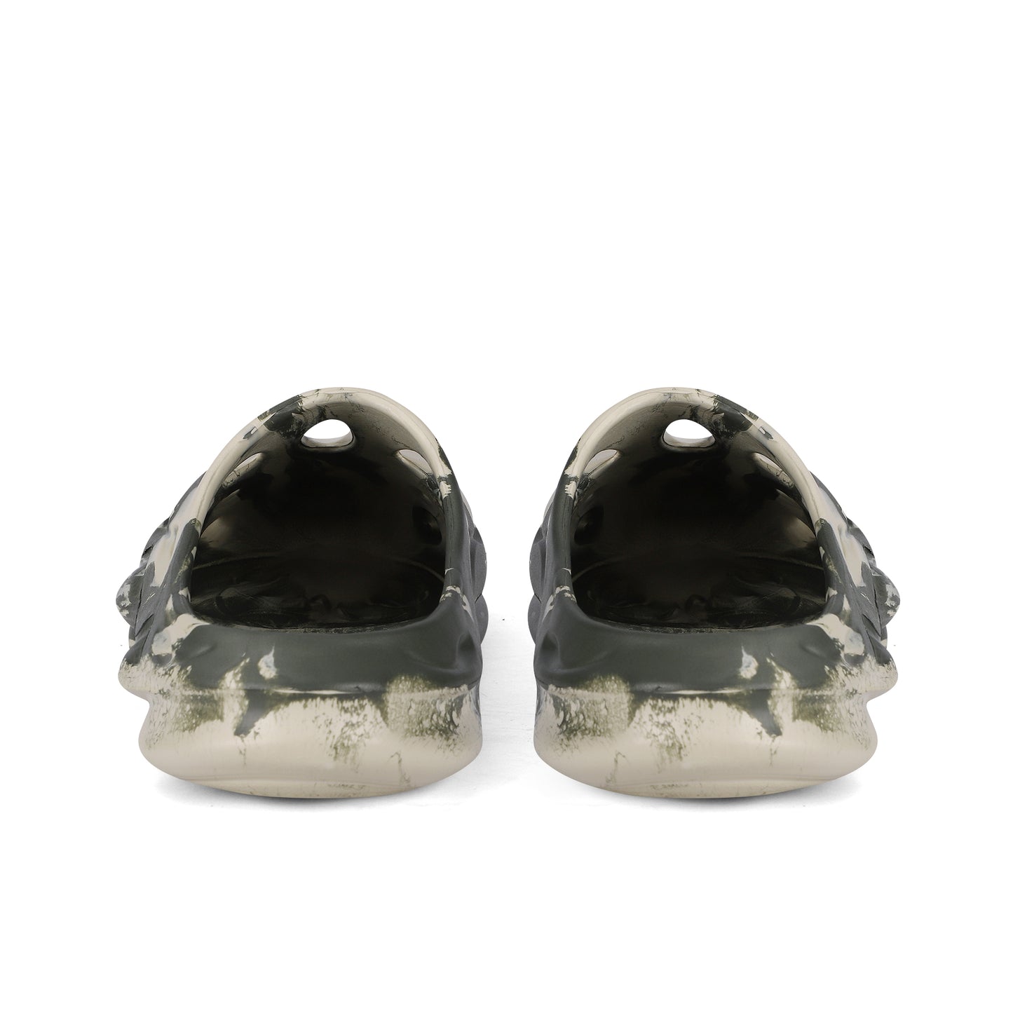 AZONTO Leisure EVA Two-tone Hollow Out Clogs with Custom Name Logo Sandals