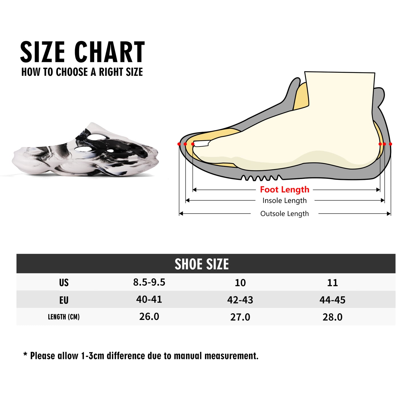 AZONTO Leisure EVA Two-tone Hollow Out Clogs with Custom Name Logo Sandals