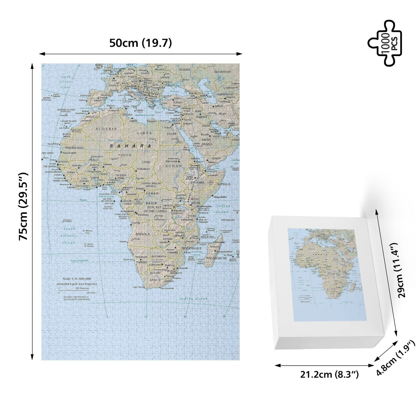 Africa Wooden Picture Puzzle (1000 Pcs)