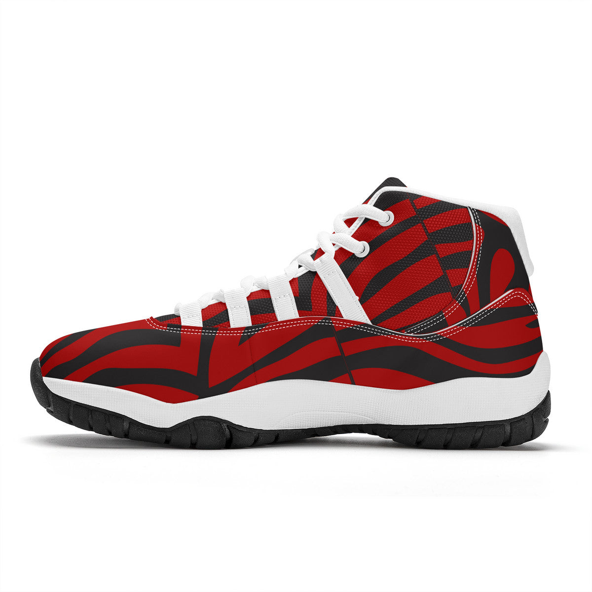 AZONTO SF_S38 High Top Air Retro Sneakers - White