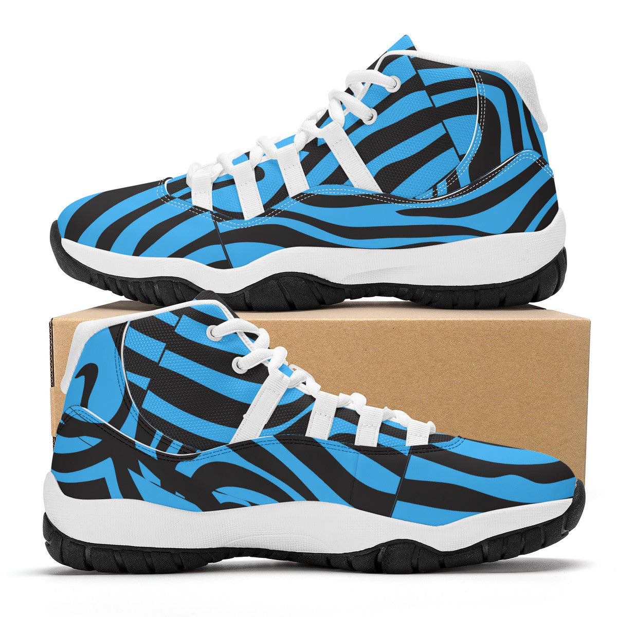 AZONTO SF_S38 High Top Air Retro Sneakers - White