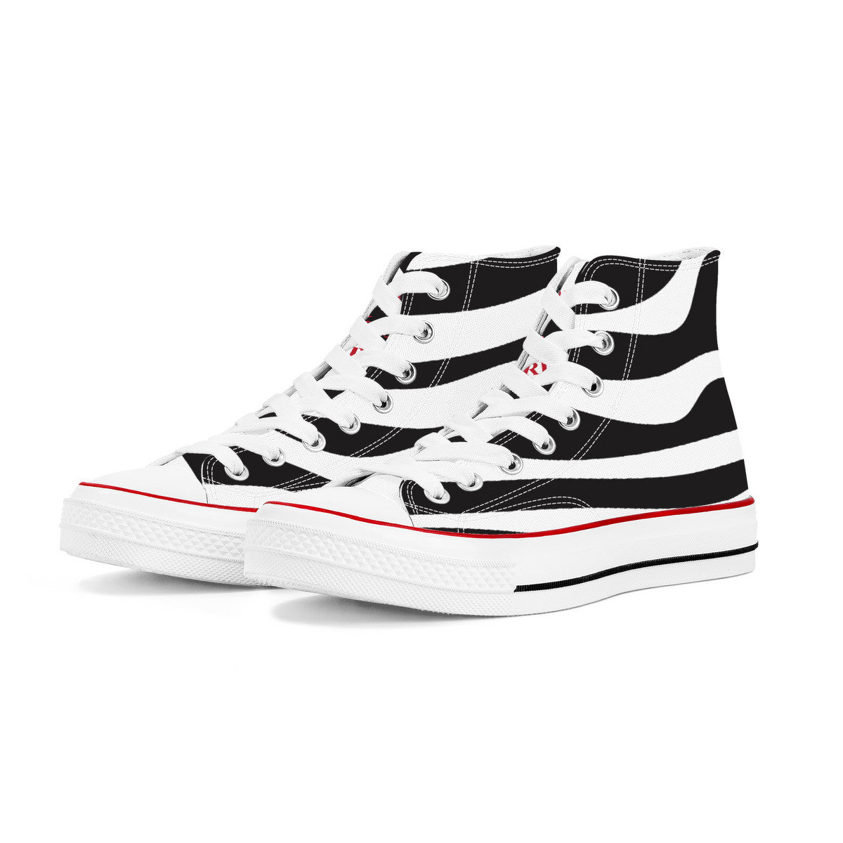AZONTO ZEBULAN D70 High Top Canvas Shoes - White
