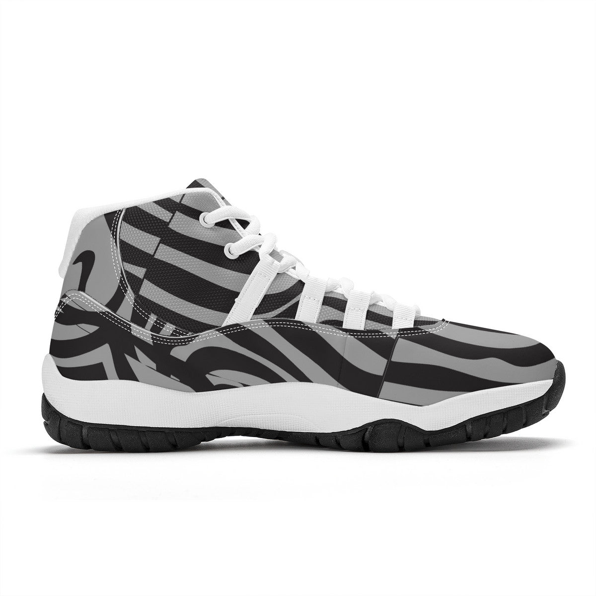 SHOES SF_S38 High Top Air Retro Sneakers - White