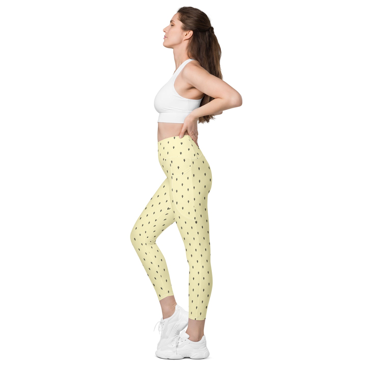 MAAT FOREVER Leggings with pockets ANKH