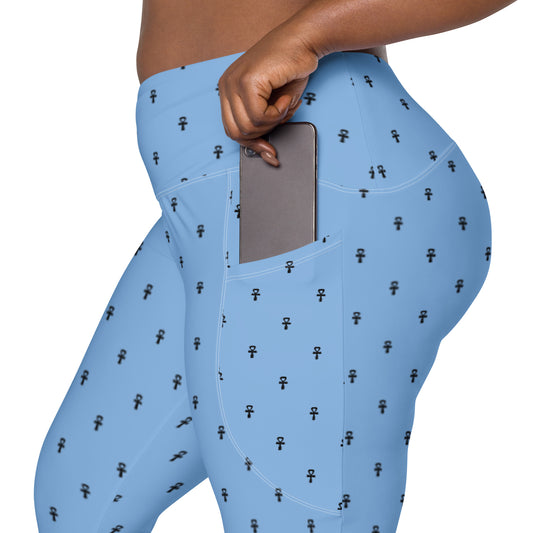 MAAT FOREVER Leggings with pockets ANKH