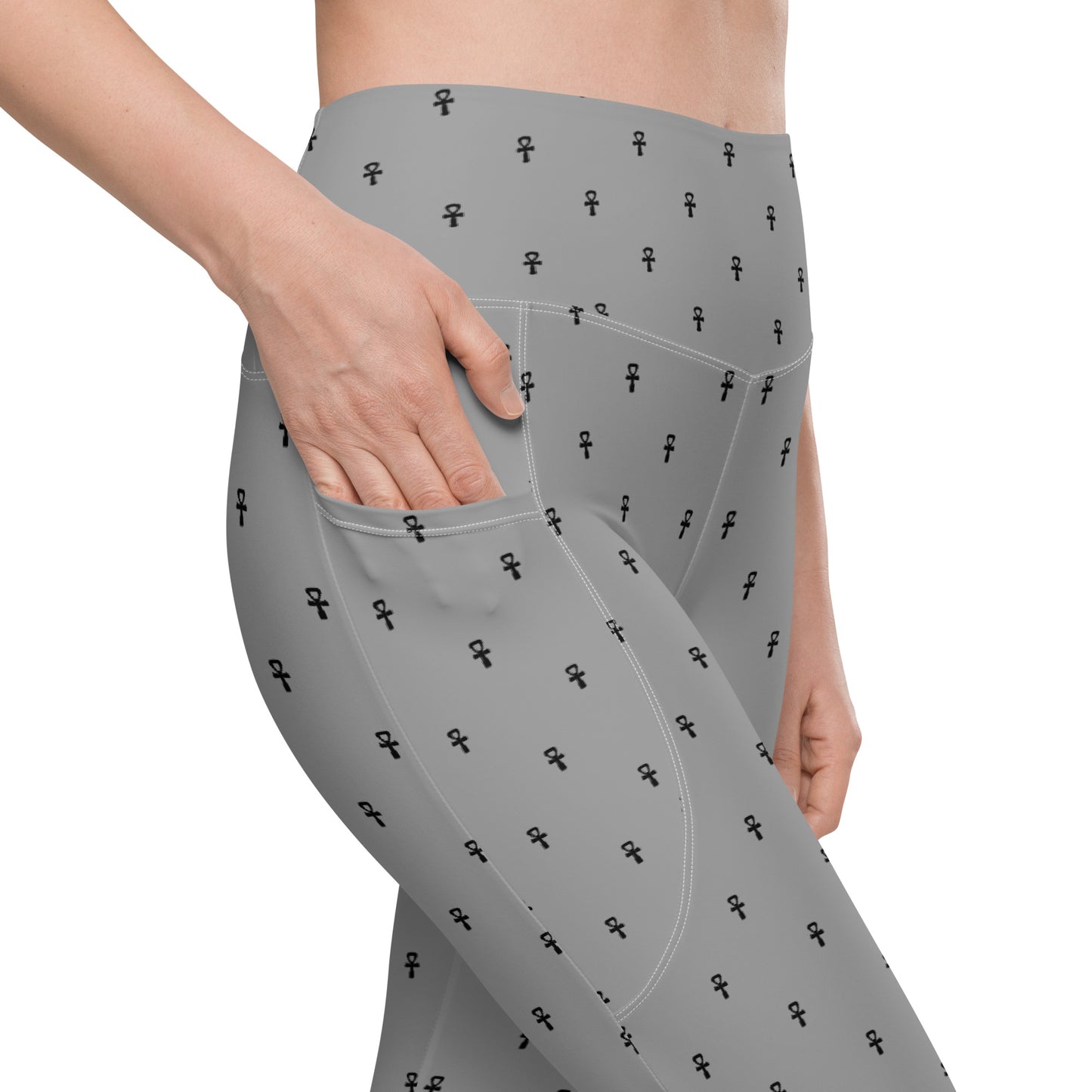 MAAT FOREVER Leggings with pockets ANKH