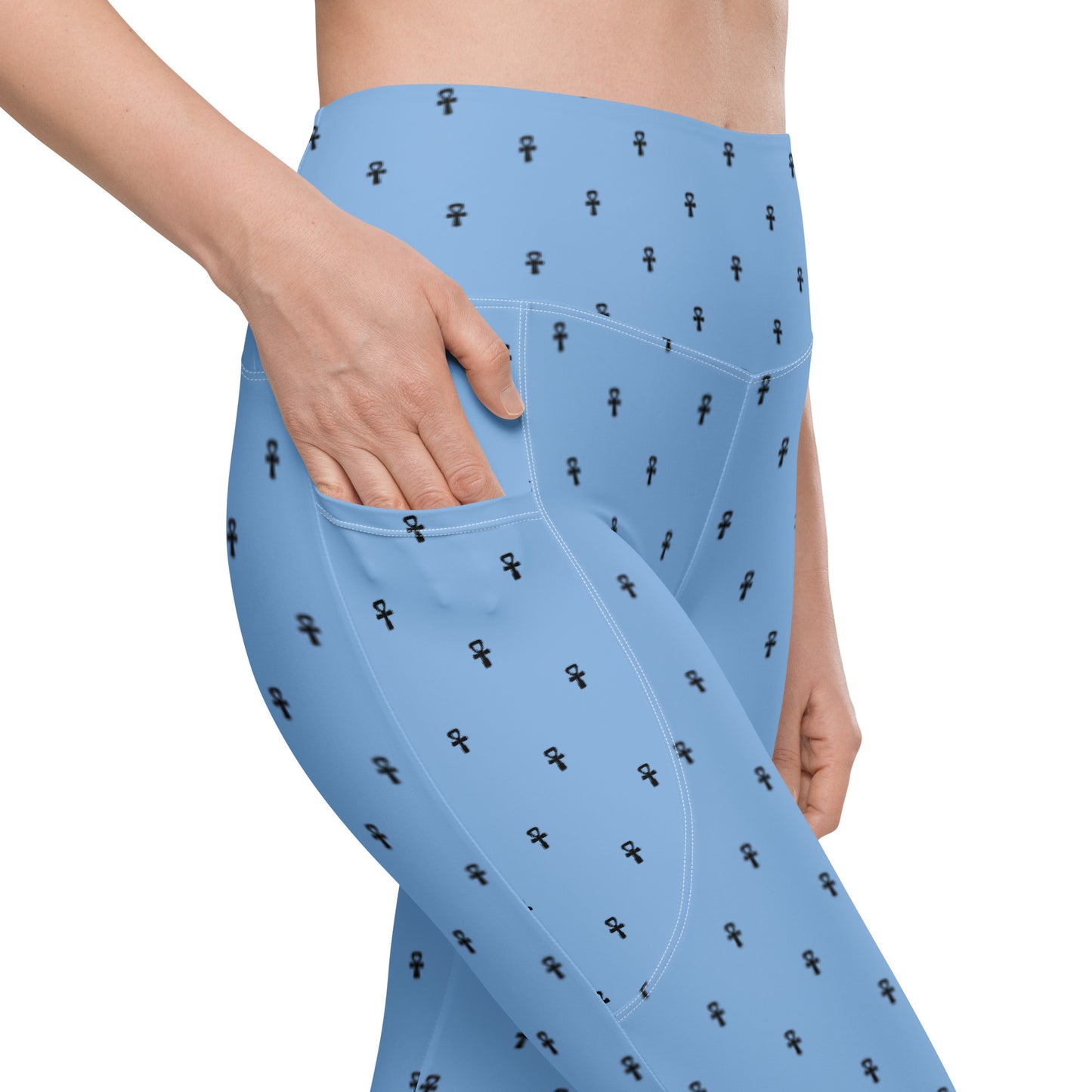 MAAT FOREVER Leggings with pockets ANKH