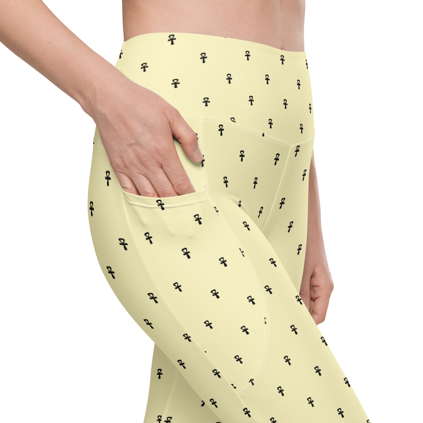 MAAT FOREVER Leggings with pockets ANKH
