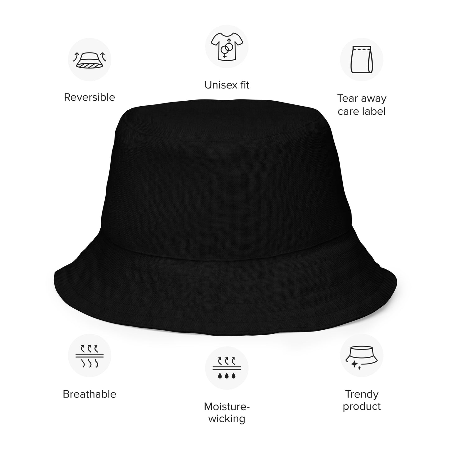 BANTU B G Reversible bucket hat