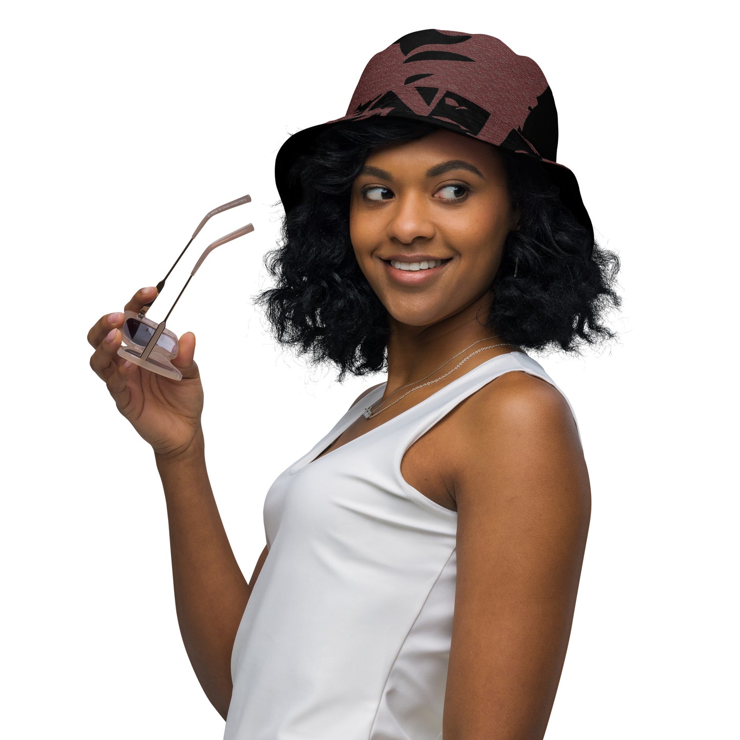BANTU B G Reversible bucket hat