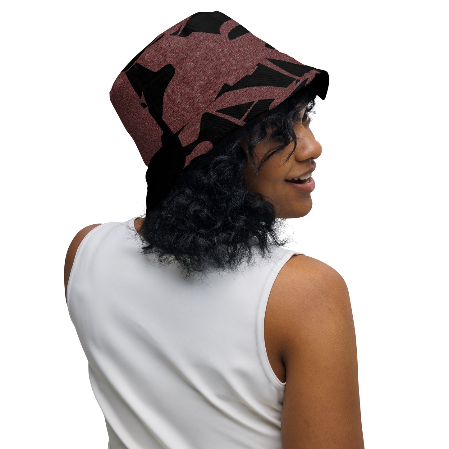 BANTU B G Reversible bucket hat
