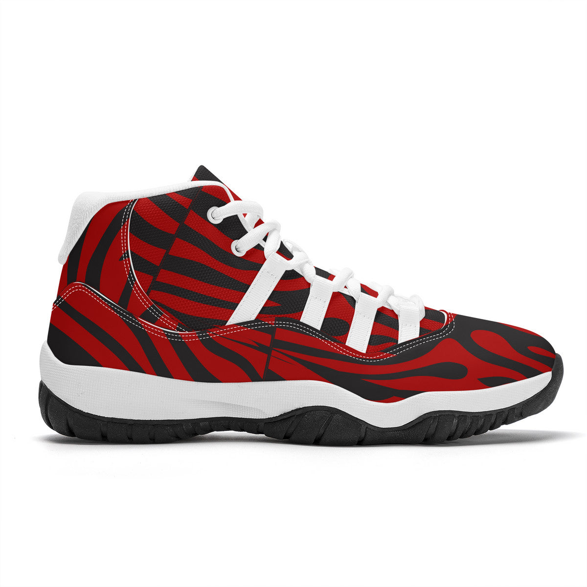 AZONTO SF_S38 High Top Air Retro Sneakers - White