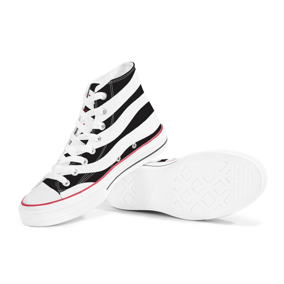 AZONTO ZEBULAN D70 High Top Canvas Shoes - White
