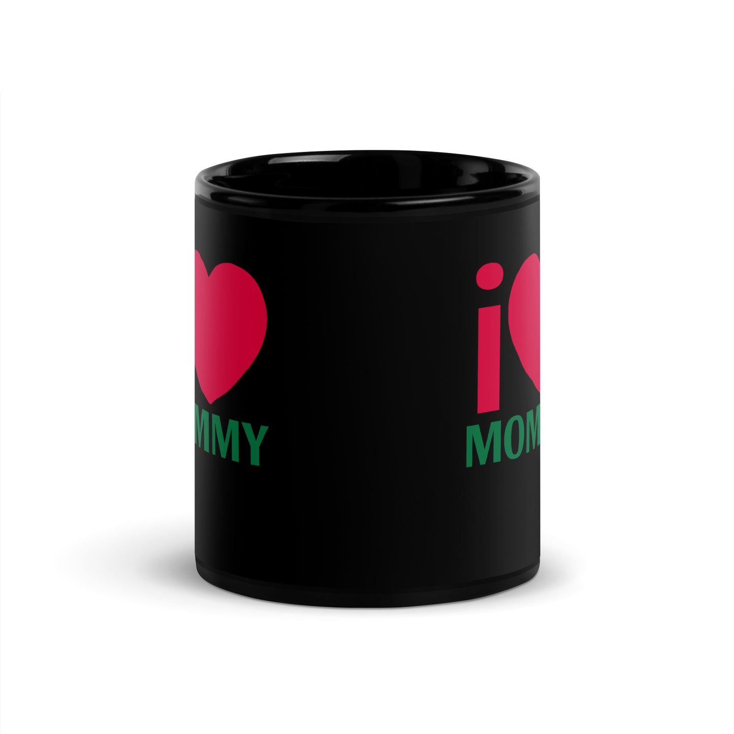 I LOVE Black Glossy Mug
