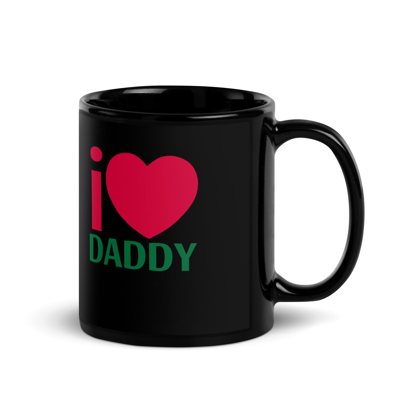I LOVE Black Glossy Mug