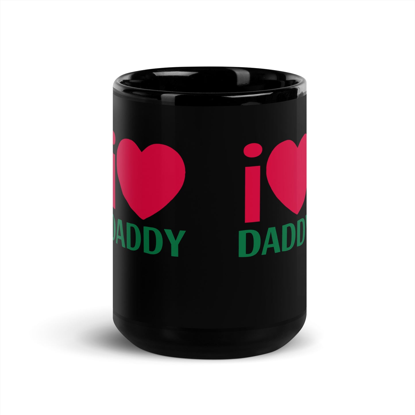 I LOVE Black Glossy Mug