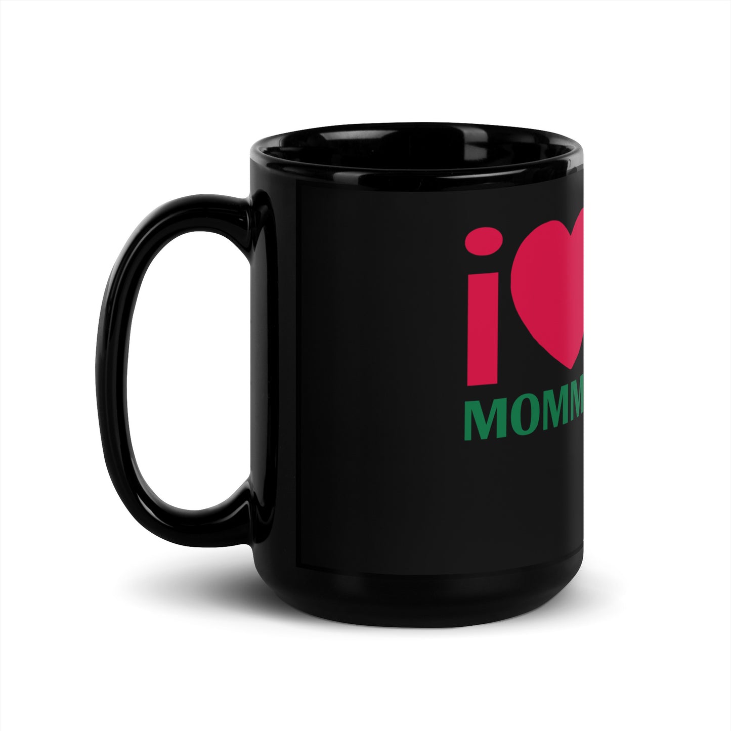 I LOVE Black Glossy Mug