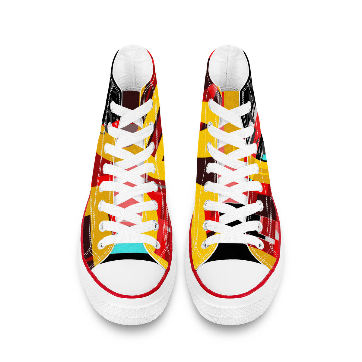 I LOVE PERMACULTURE D70 High Top Canvas Shoes - White