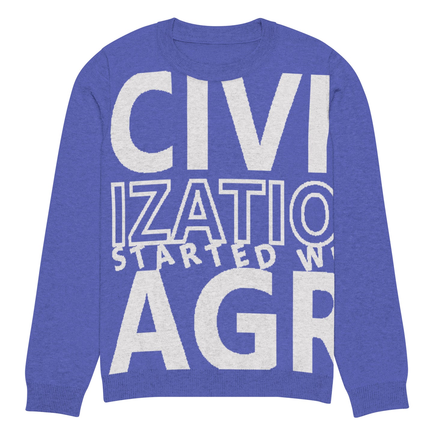 CIVILIZATION Knitted crew neck sweater