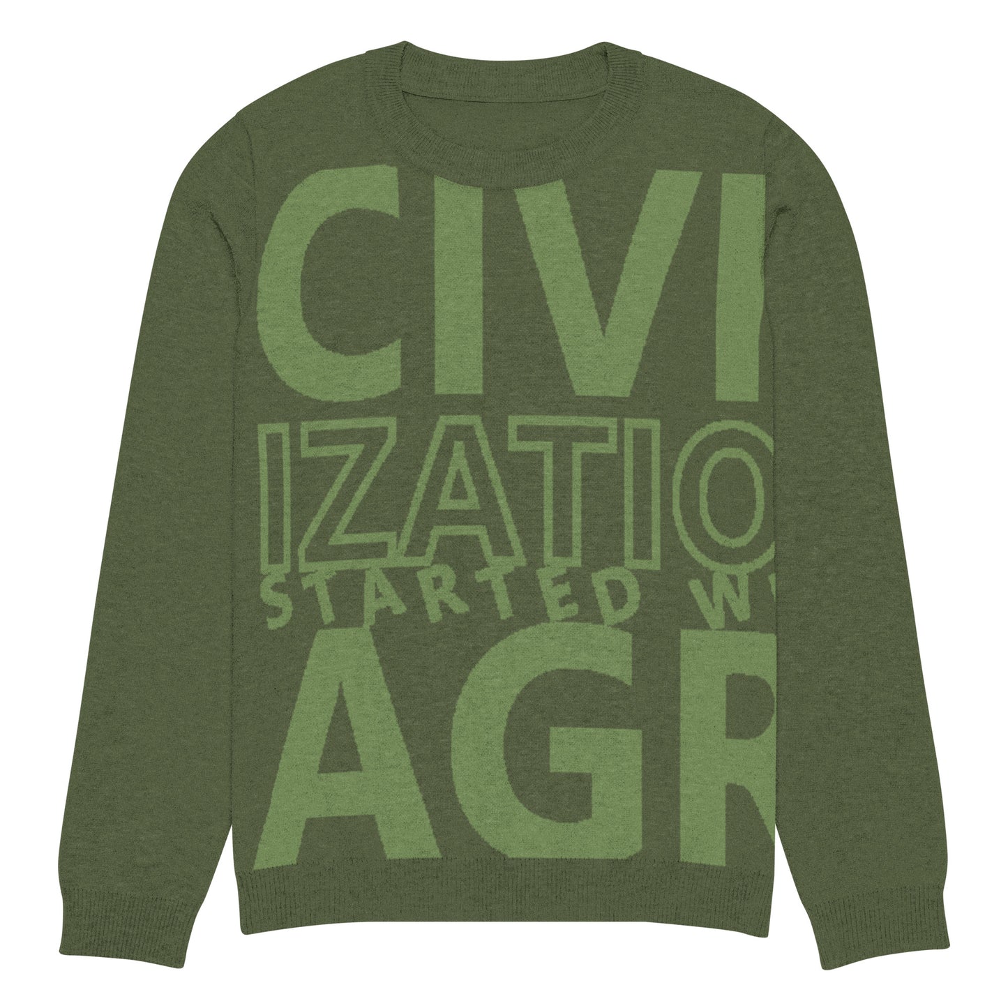 CIVILIZATION Knitted crew neck sweater