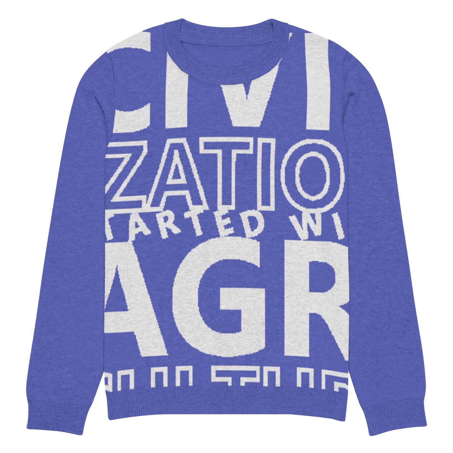 CIVILIZATION Knitted crew neck sweater