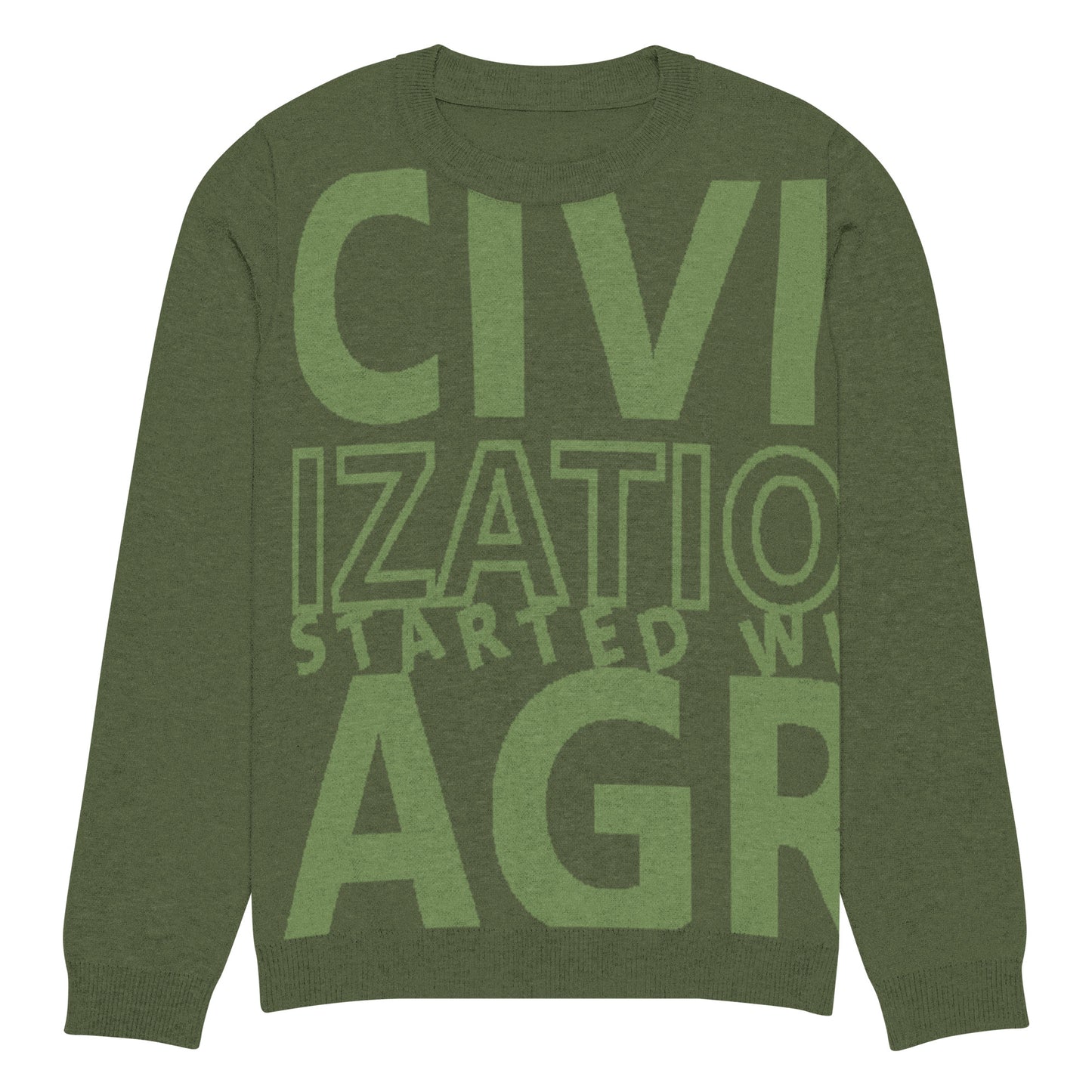 CIVILIZATION Knitted crew neck sweater