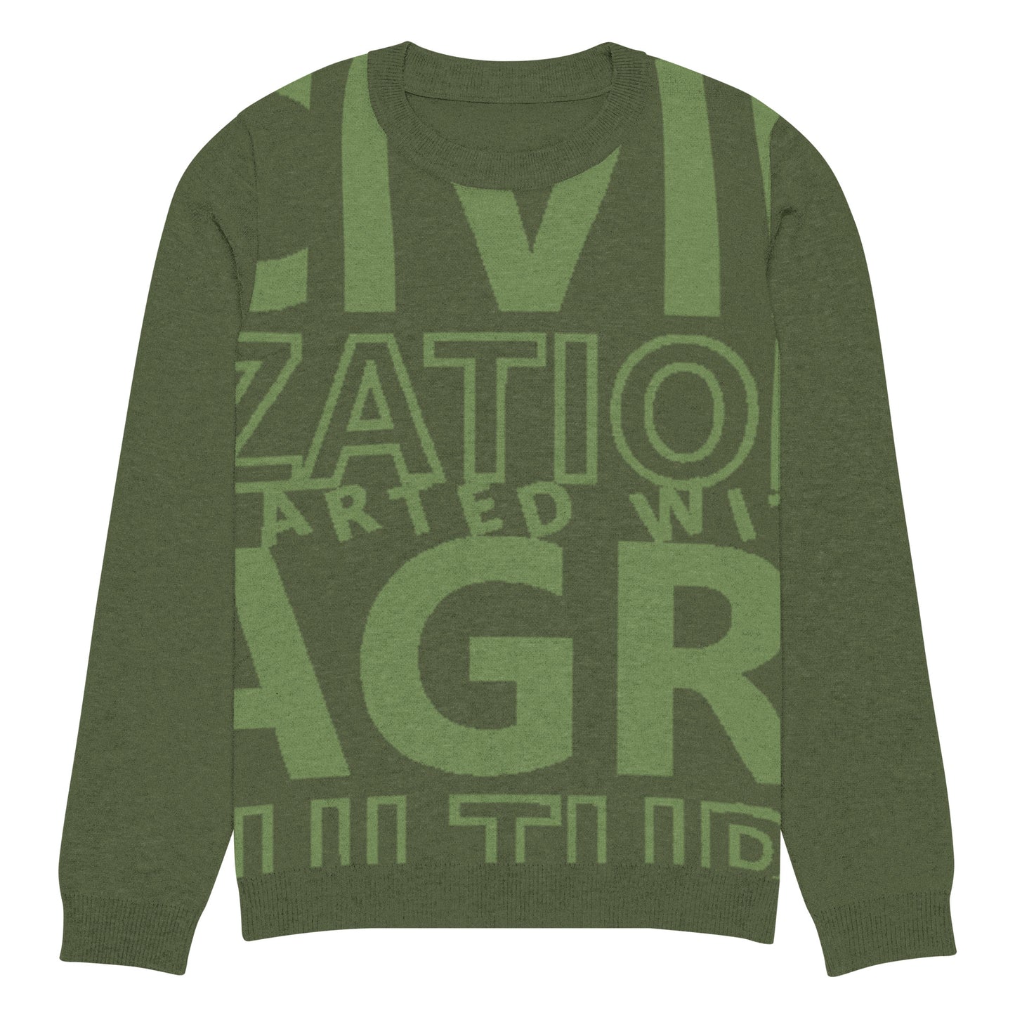 CIVILIZATION Knitted crew neck sweater