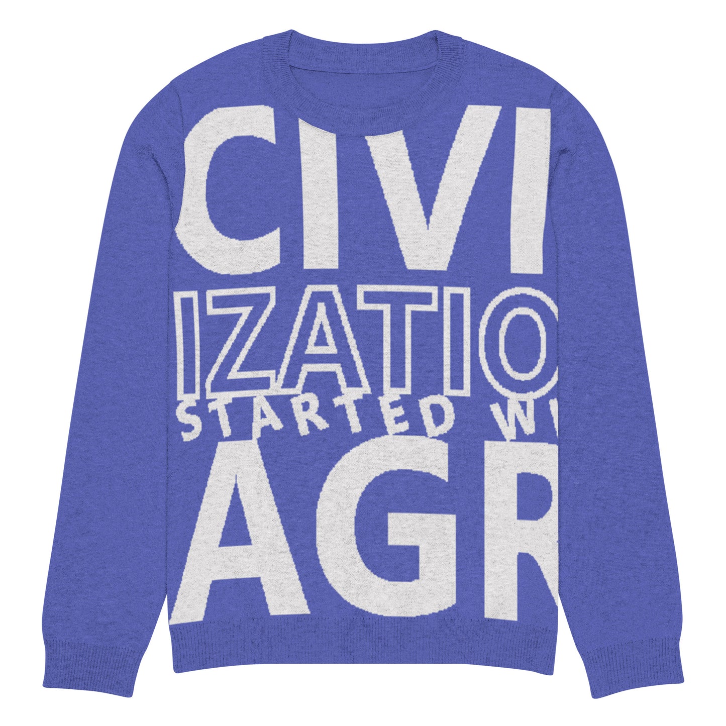 CIVILIZATION Knitted crew neck sweater