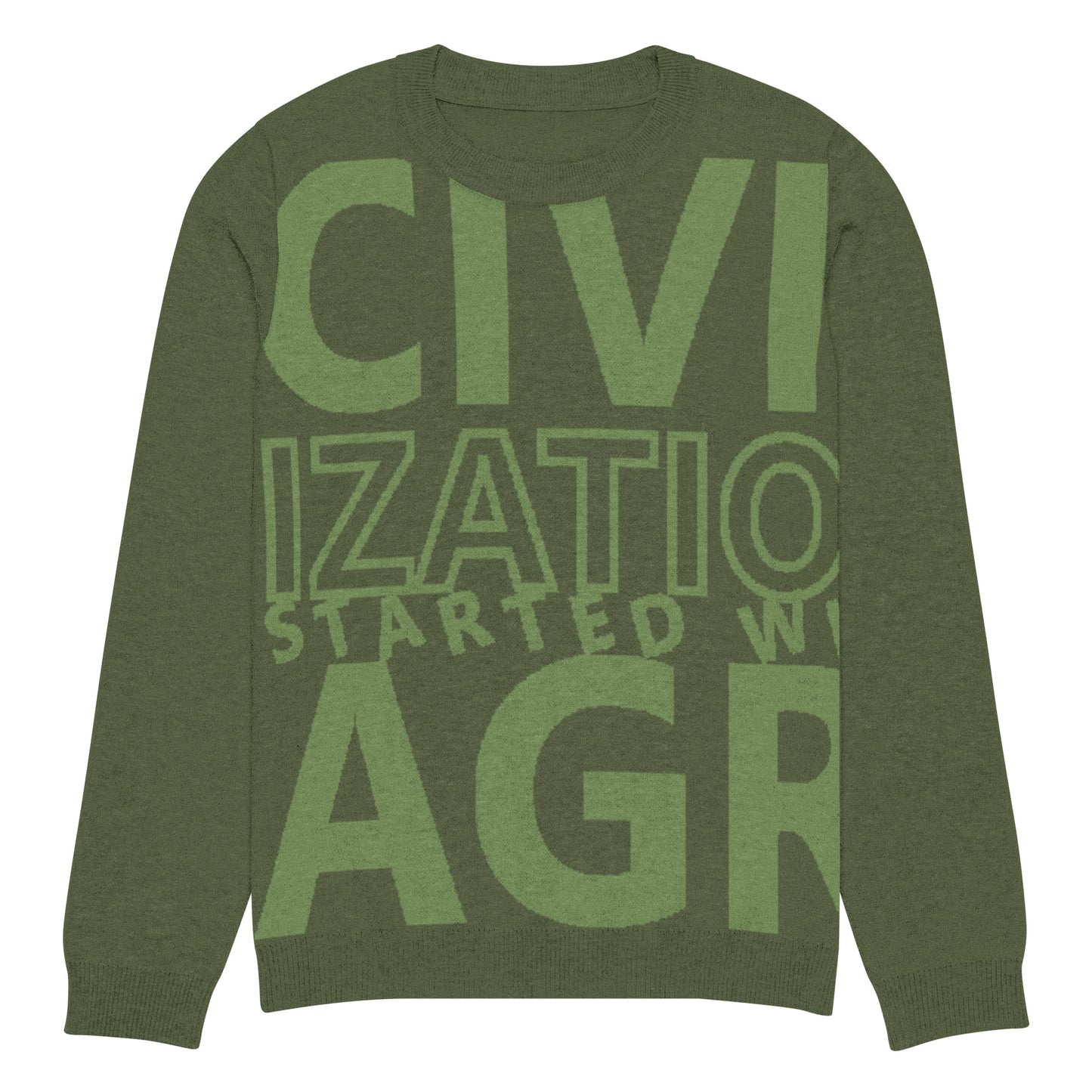 CIVILIZATION Knitted crew neck sweater