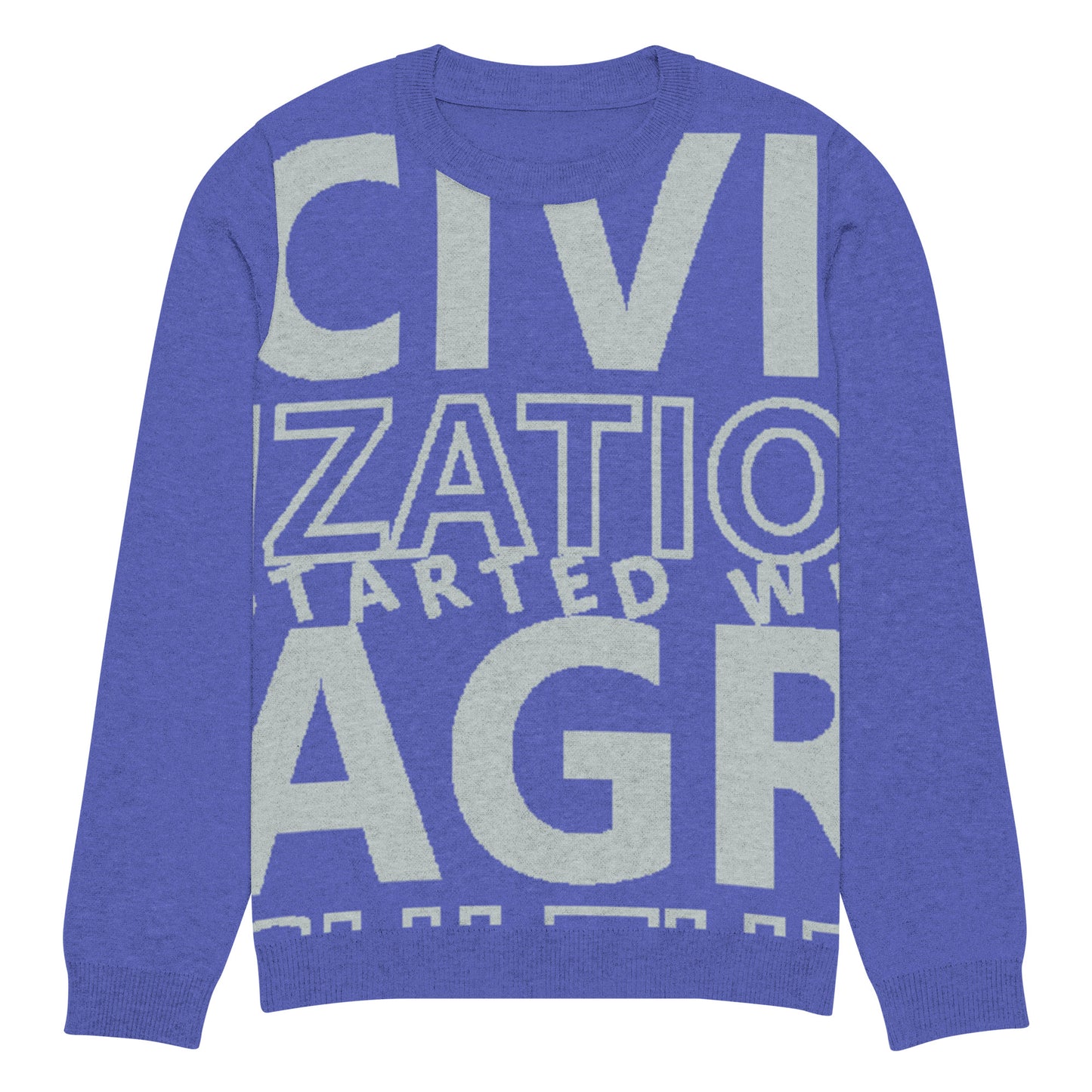 CIVILIZATION Knitted crew neck sweater