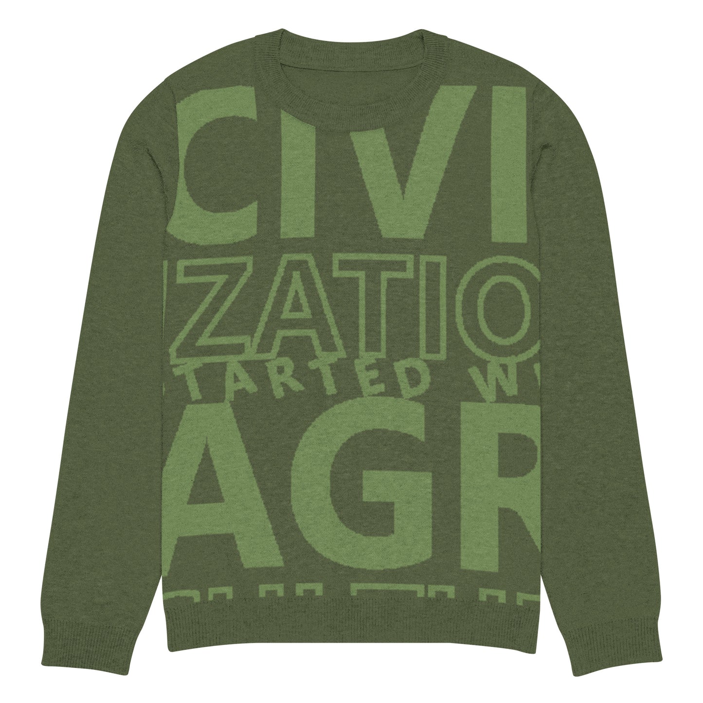 CIVILIZATION Knitted crew neck sweater